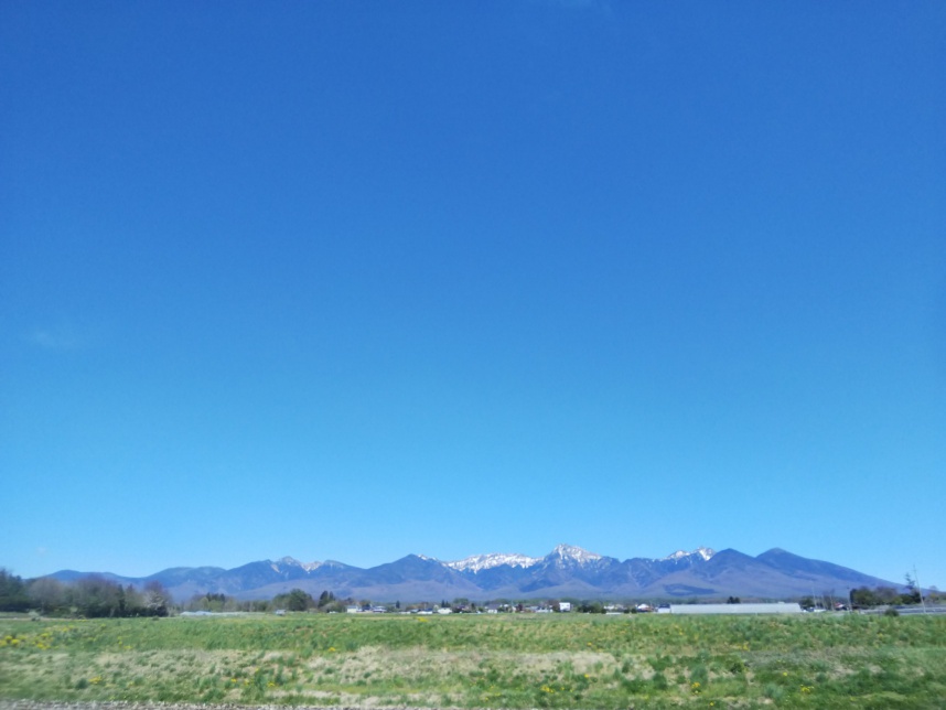 空が澄み渡っています。
